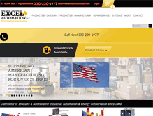 Tablet Screenshot of excelautomationinc.com
